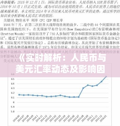 《实时解析：人民币与美元汇率动态及影响因素》