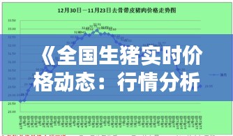 《全国生猪实时价格动态：行情分析及趋势预测》