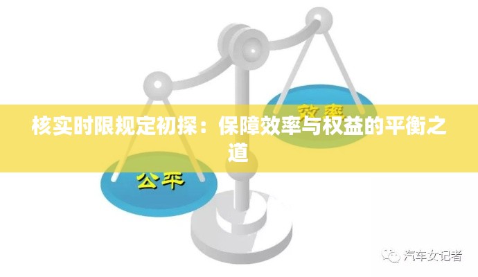 核实时限规定初探：保障效率与权益的平衡之道