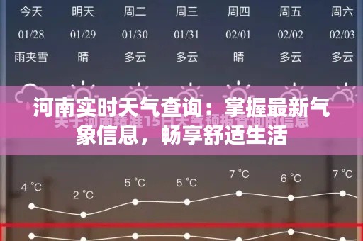 河南实时天气查询：掌握最新气象信息，畅享舒适生活