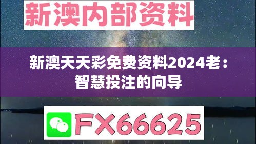 新澳天天彩免费资料2024老：智慧投注的向导