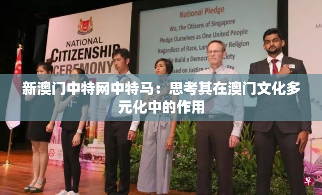 新澳门中特网中特马：思考其在澳门文化多元化中的作用
