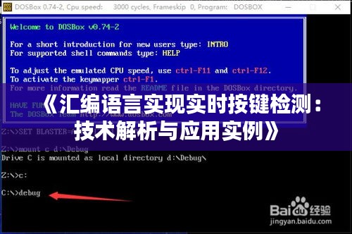 《汇编语言实现实时按键检测：技术解析与应用实例》