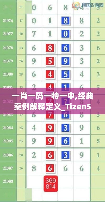 一肖一码一特一中,经典案例解释定义_Tizen5.914