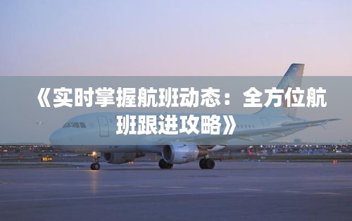 《实时掌握航班动态：全方位航班跟进攻略》