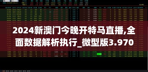 2024新澳门今晚开特马直播,全面数据解析执行_微型版3.970