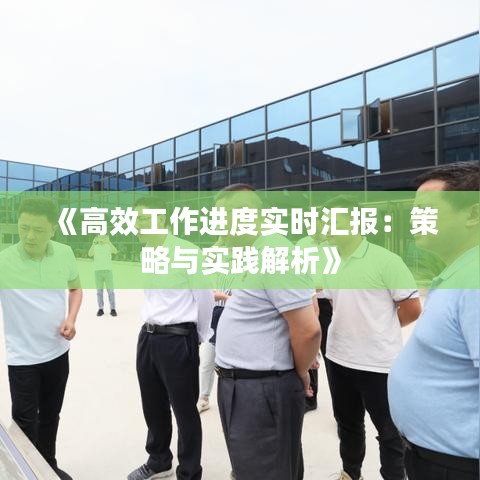 《高效工作进度实时汇报：策略与实践解析》