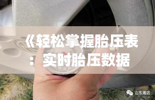 《轻松掌握胎压表：实时胎压数据解读指南》