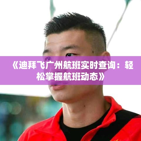 《迪拜飞广州航班实时查询：轻松掌握航班动态》
