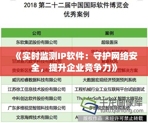 《实时监测IP软件：守护网络安全，提升企业竞争力》
