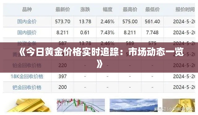 《今日黄金价格实时追踪：市场动态一览》