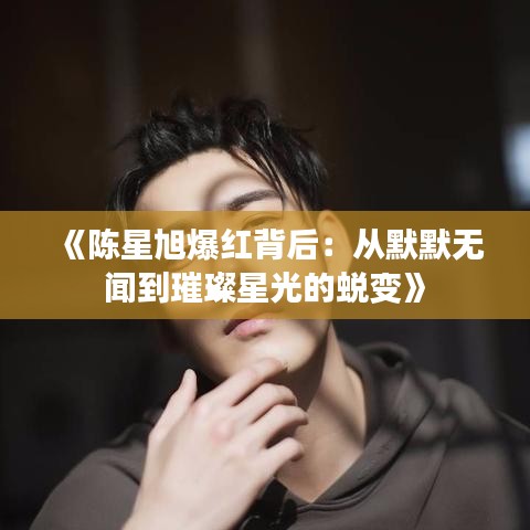 《陈星旭爆红背后：从默默无闻到璀璨星光的蜕变》