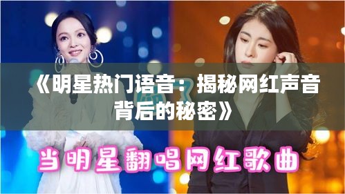 《明星热门语音：揭秘网红声音背后的秘密》