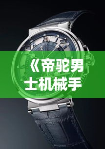 《帝驼男士机械手表：热门款式盘点，品味非凡时光》