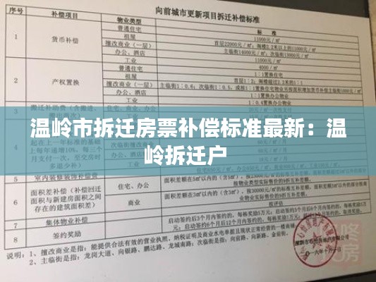 温岭市拆迁房票补偿标准最新：温岭拆迁户 