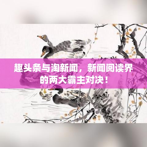 趣头条与淘新闻，新闻阅读界的两大霸主对决！
