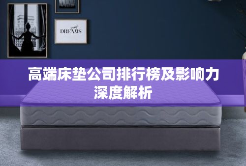 高端床垫公司排行榜及影响力深度解析