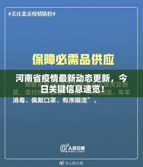 河南省疫情最新动态更新，今日关键信息速览！