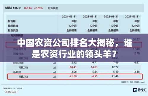 中国农资公司排名大揭秘，谁是农资行业的领头羊？