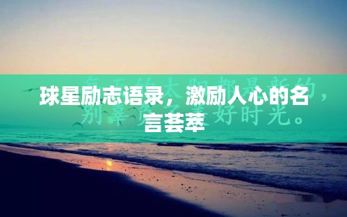 球星励志语录，激励人心的名言荟萃
