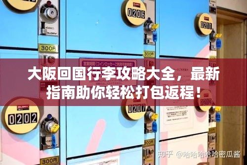 大阪回国行李攻略大全，最新指南助你轻松打包返程！
