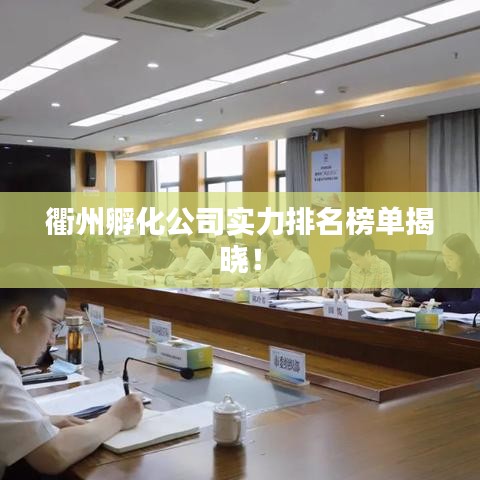衢州孵化公司实力排名榜单揭晓！