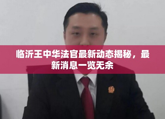 临沂王中华法官最新动态揭秘，最新消息一览无余