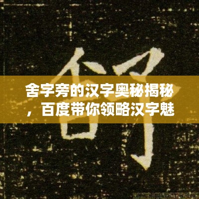 舍字旁的汉字奥秘揭秘，百度带你领略汉字魅力世界