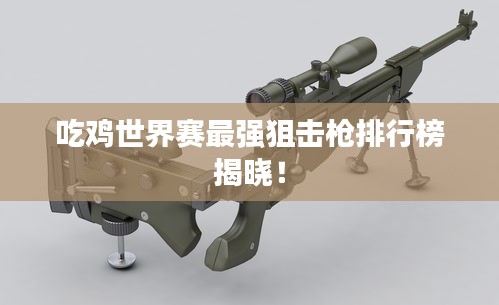 吃鸡世界赛最强狙击枪排行榜揭晓！