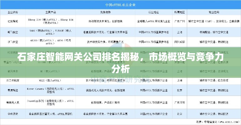 石家庄智能网关公司排名揭秘，市场概览与竞争力分析
