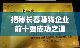 揭秘长春赚钱企业前十强成功之道