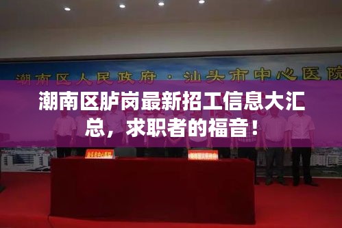 潮南区胪岗最新招工信息大汇总，求职者的福音！