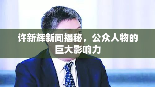 许新辉新闻揭秘，公众人物的巨大影响力