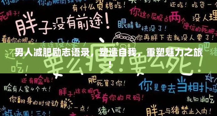 男人减肥励志语录，塑造自我，重塑魅力之旅！