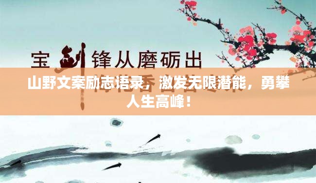 山野文案励志语录，激发无限潜能，勇攀人生高峰！