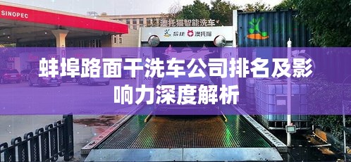 蚌埠路面干洗车公司排名及影响力深度解析